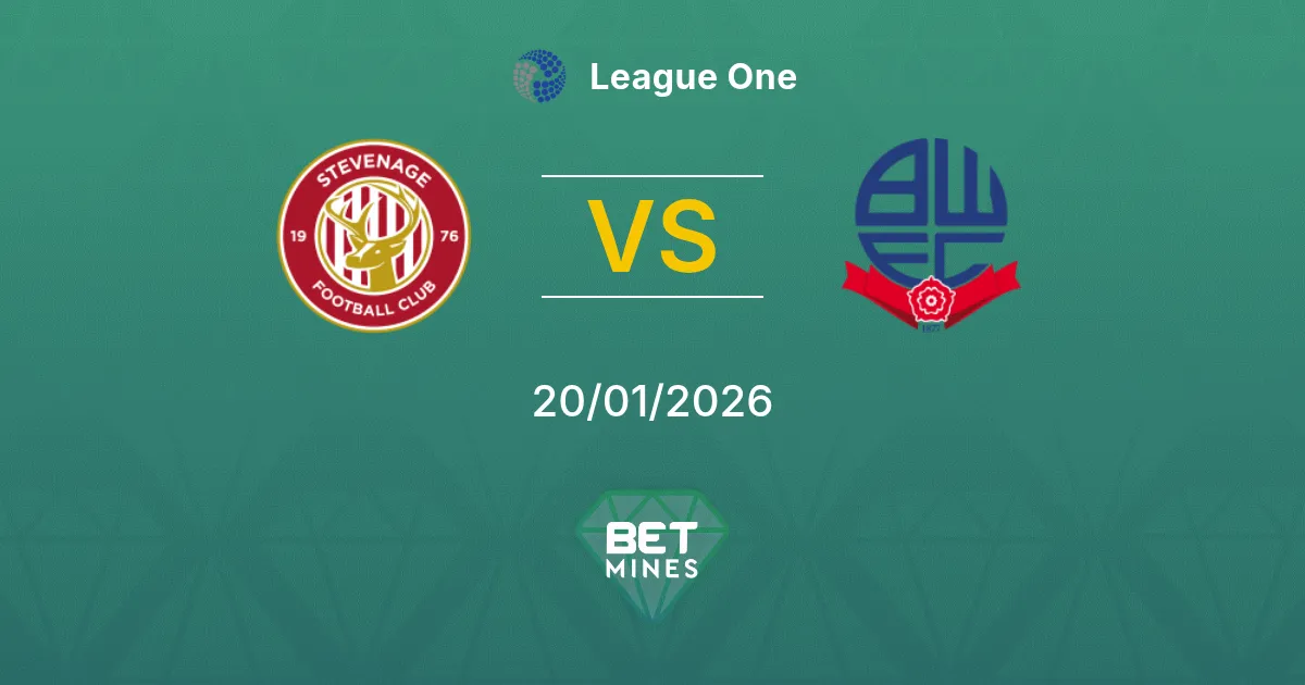 Stevenage vs Bolton Wanderers Prediction: Match Preview and Analysis | League One 20-01-2026