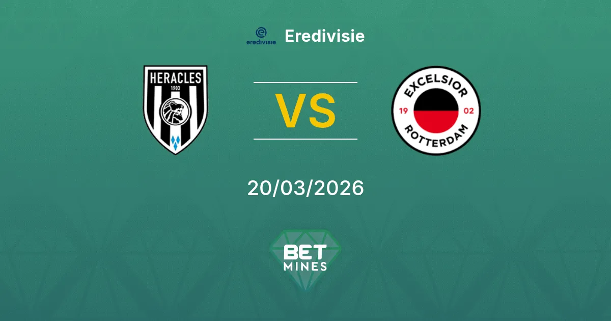 Heracles Almelo vs Excelsior Prediction: Match Preview and Analysis | Eredivisie 20-03-2026