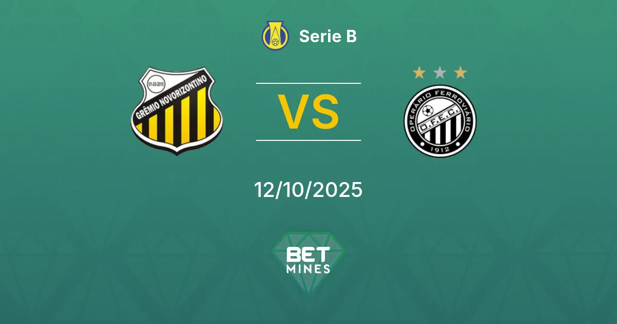 Novorizontino vs Operário PR Pronostico: Anteprima e Analisi della Partita | Serie B 12-10-2025