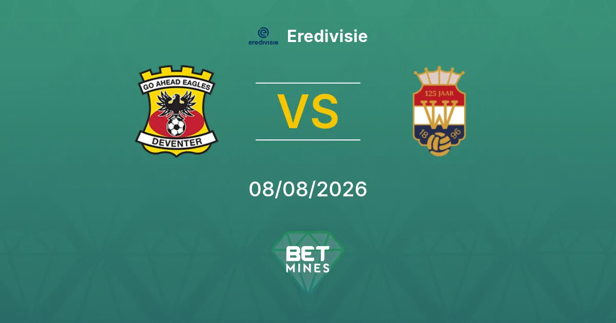 Palpite Go Ahead Eagles x Willem II: Prévia e Análise da Partida | Eredivisie 08-08-2026