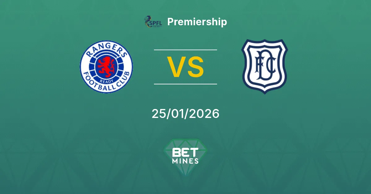 Rangers vs Dundee Prediction: Match Preview and Analysis | Premiership 25-01-2026