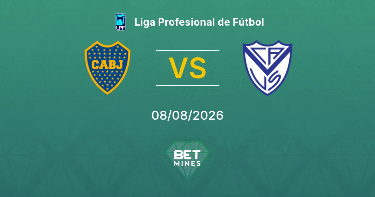 Palpite Boca Juniors x Vélez Sarsfield: Prévia e Análise da Partida | Liga Profesional de Fútbol 08-08-2026