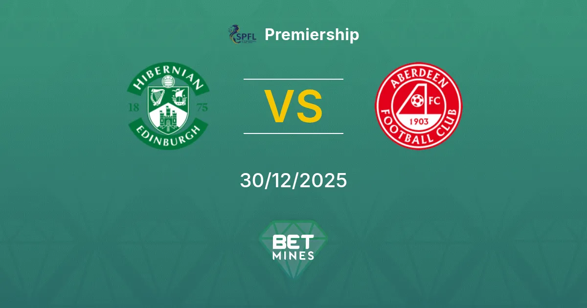 Hibernian vs Aberdeen Prediction: Match Preview and Analysis | Premiership 30-12-2025