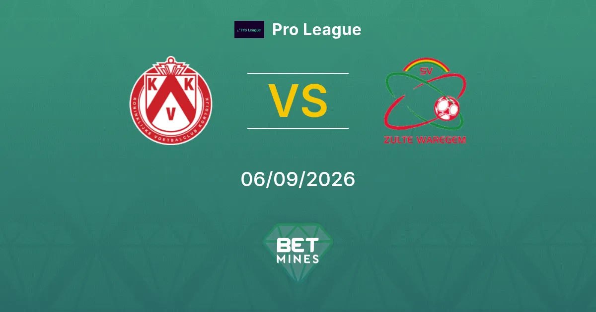 Pronostico KV Kortrijk vs Zulte-Waregem: Anteprima e Analisi della Partita | Pro League 06-09-2026