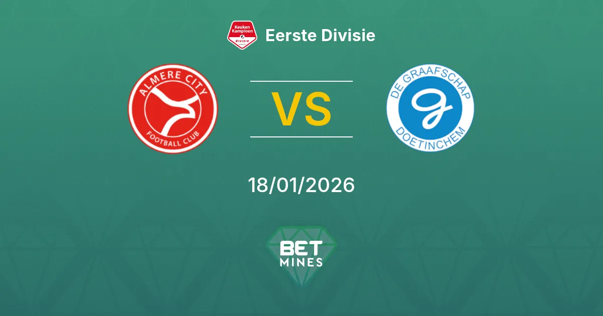 Almere City vs De Graafschap Pronostico: Anteprima e Analisi del Match | Eerste Divisie 18-01-2026