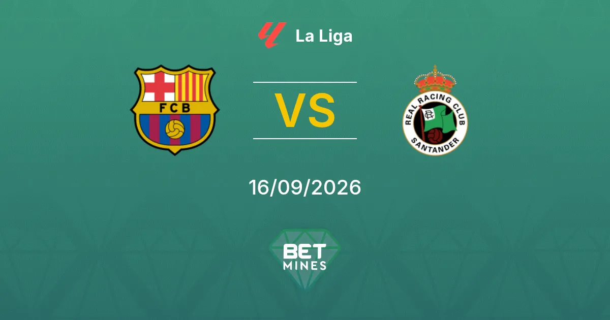 Palpite FC Barcelona x Racing Santander: Prévia e Análise da Partida | La Liga 16-09-2026