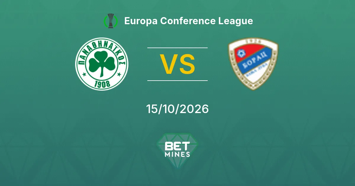 Panathinaikos x Borac Banja Luka Palpite: prévia e análise da partida | Europa Conference League 15-10-2026