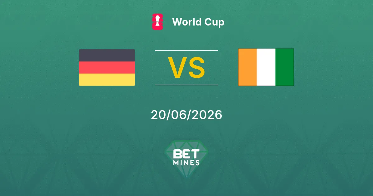 Alemania vs Côte d'Ivoire Pronóstico: Previa y Análisis del Partido | Copa del Mundo 20-06-2026