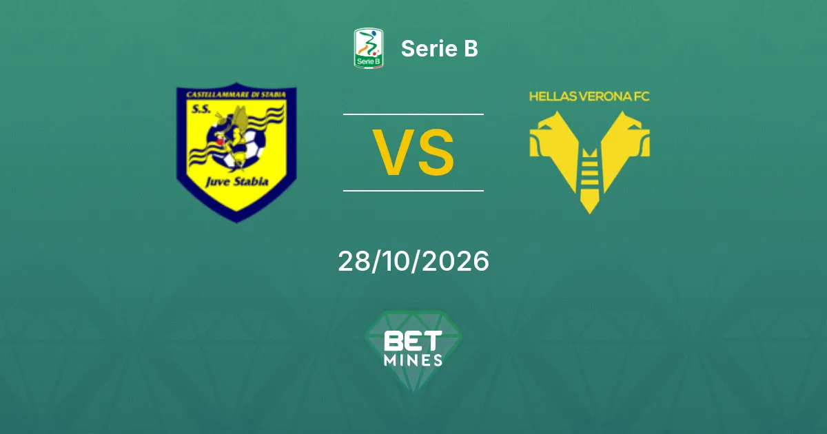 Juve Stabia vs Hellas Verona Pronóstico: previa y análisis del partido | Serie B 28-10-2026