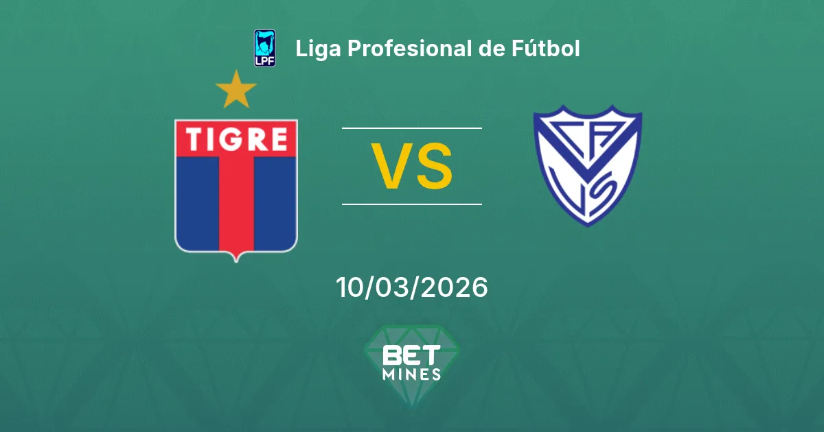 Tigre x Vélez Sarsfield Palpite: Prévia e Análise da Partida | Liga Profesional de Fútbol 10-03-2026