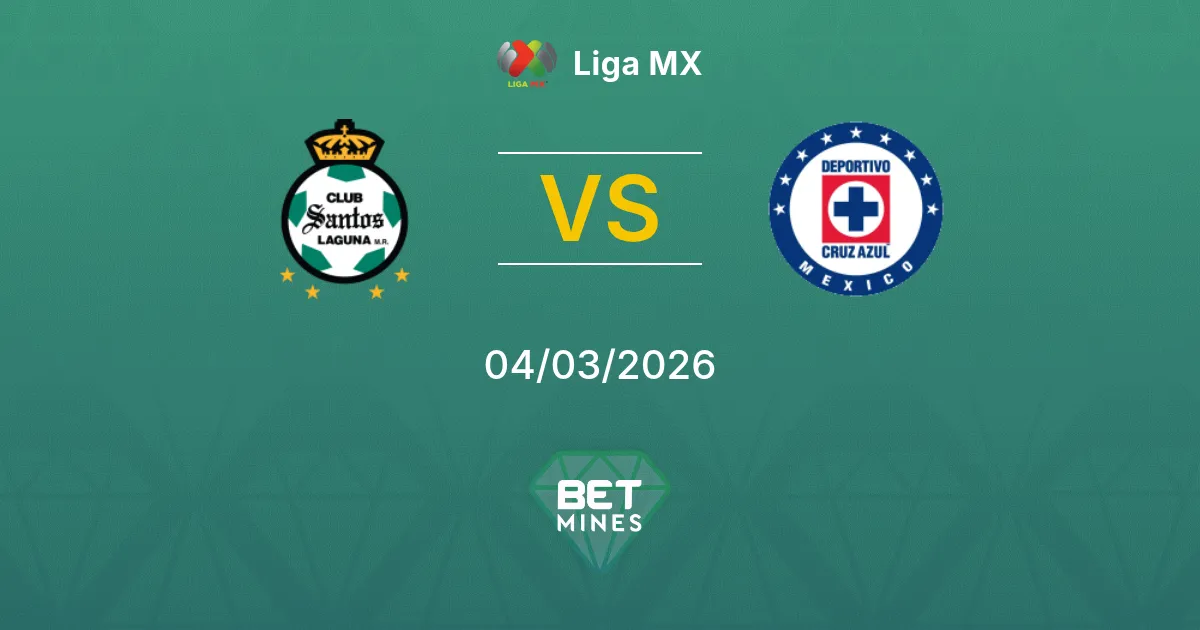 Santos Laguna vs Cruz Azul Prediction: Match Preview and Analysis | Liga MX 04-03-2026
