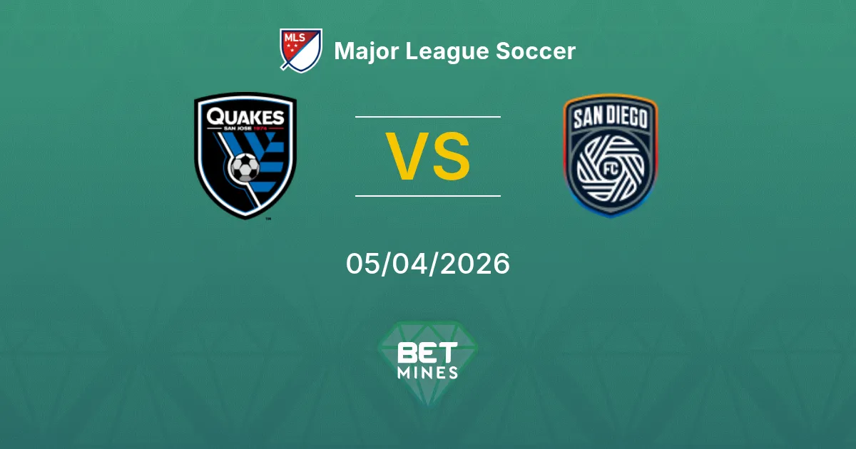 SJ Earthquakes vs San Diego Pronóstico: Previa y Análisis del Partido | Major League Soccer 05-04-2026