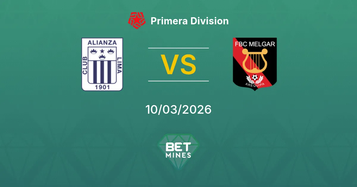 Alianza Lima x Melgar Palpite: Prévia e Análise da Partida | Primera Division 10-03-2026