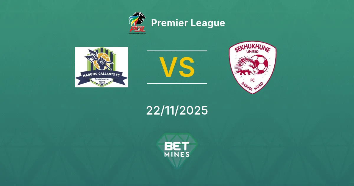 Marumo Gallants FC vs Sekhukhune United Prediction: Match Preview and Analysis | Premier League 22-11-2025