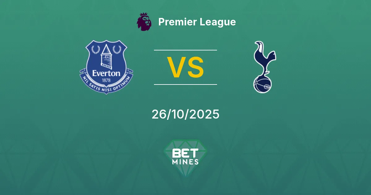 Everton vs Tottenham Hotspur Prediction: Match Preview and Analysis | Premier League 26-10-2025