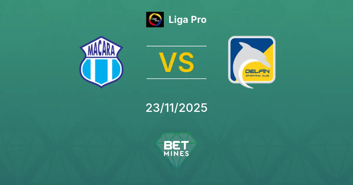 Macará vs Delfin Prediction: Match Preview and Analysis | Liga Pro 23-11-2025