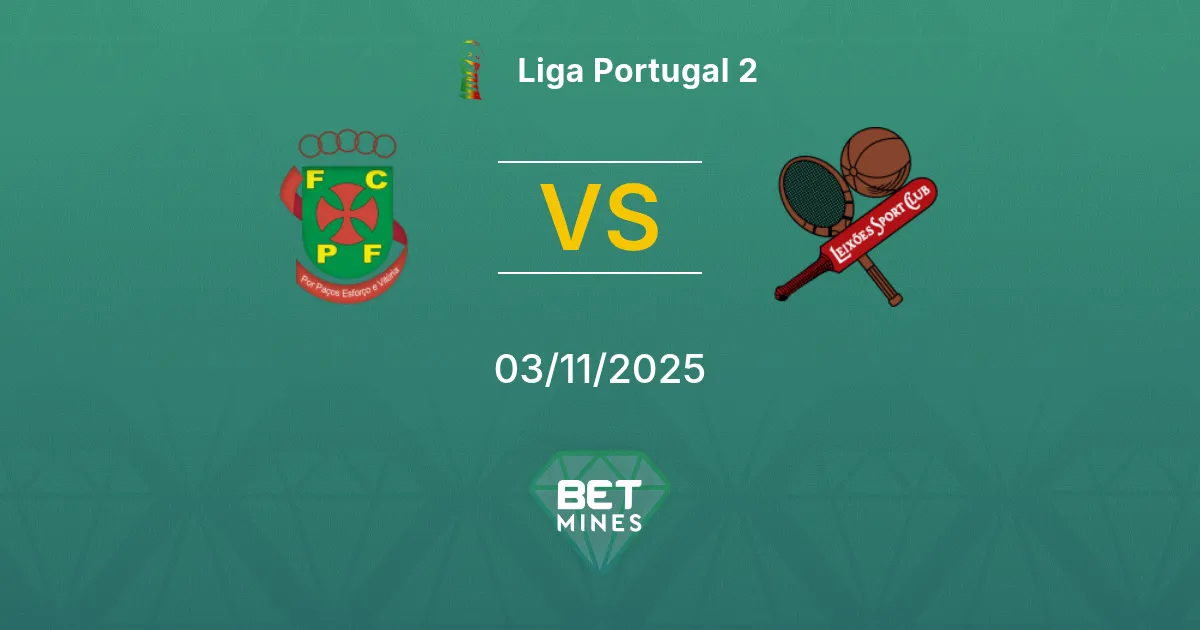 Paços de Ferreira vs Leixões Prediction: Match Preview and Analysis | Liga Portugal 2 03-11-2025