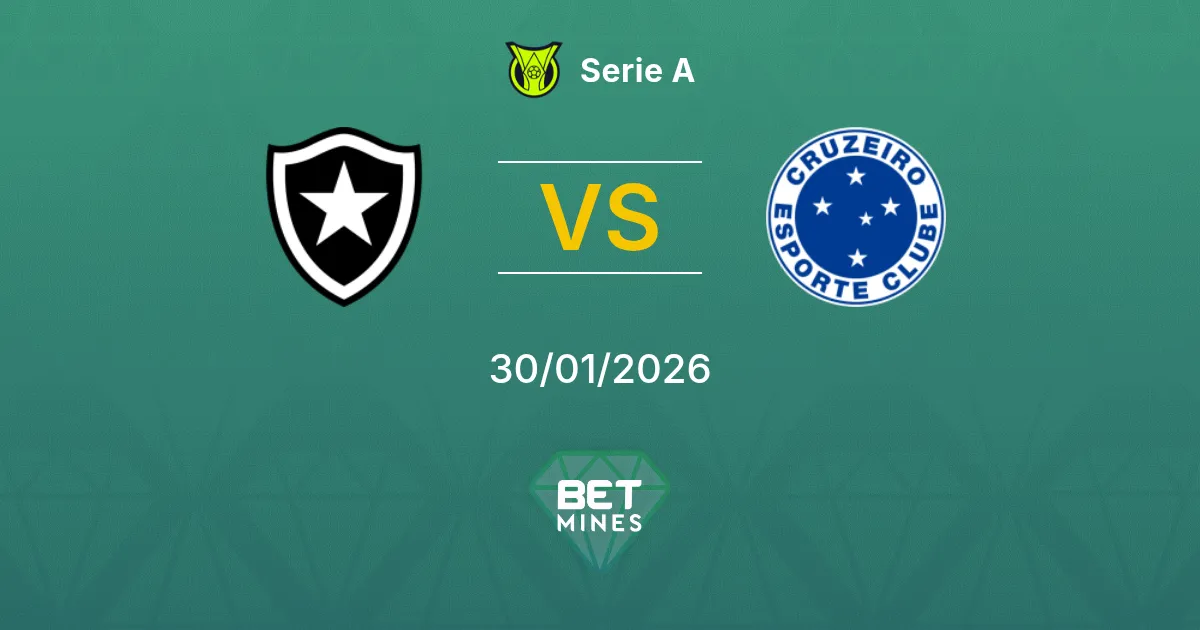 Botafogo vs Cruzeiro Prediction: Match Preview and Analysis | Serie A 30-01-2026