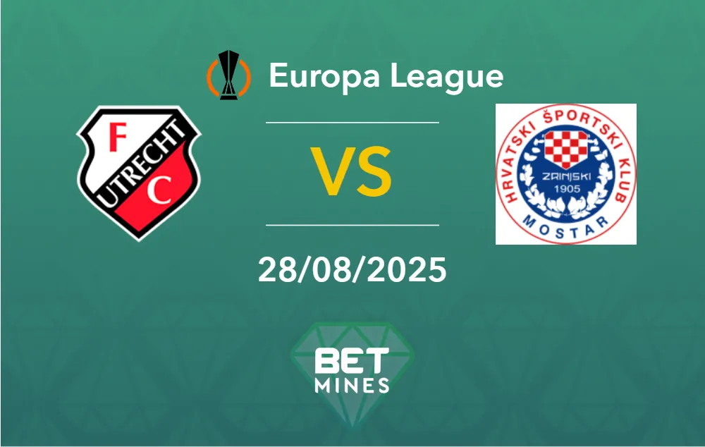 Utrecht vs Zrinjski Prediction: Match Preview and Analysis | Europa League, Qualification Playoff