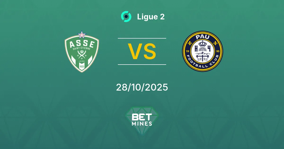 Saint-Étienne vs Pau Prediction: Match Preview and Analysis | Ligue 2 28-10-2025