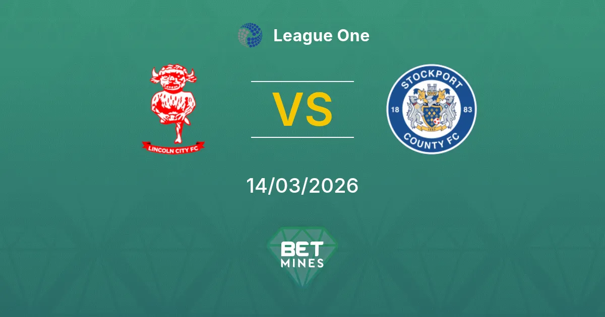 Lincoln City vs Stockport County Prediction: Match Preview and Analysis | League One 14-03-2026
