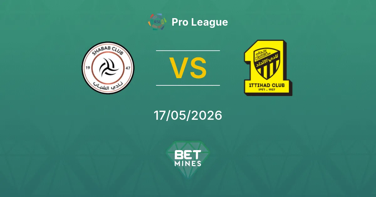 Al Shabab x Al Ittihad Palpite: Prévia e Análise da Partida | Pro League 17-05-2026