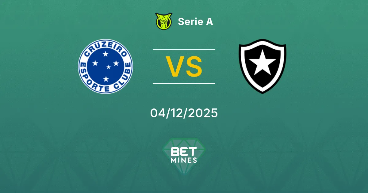 Cruzeiro vs Botafogo Prediction: Match Preview and Analysis | Serie A 04-12-2025