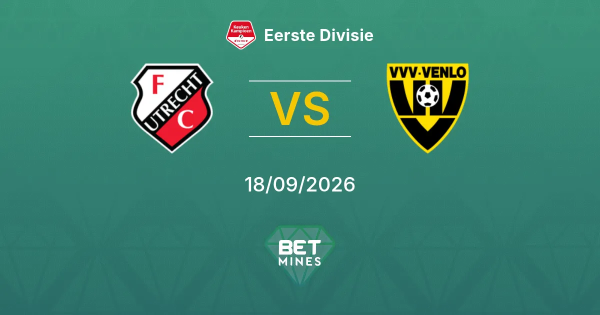 Palpite Jong FC Utrecht x VVV-Venlo: Prévia e análise da partida | Eerste Divisie 18-09-2026