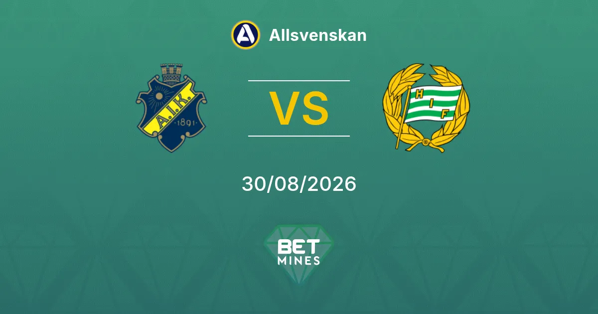 Pronostico AIK vs Hammarby: Anteprima e Analisi della Partita | Allsvenskan 30-08-2026