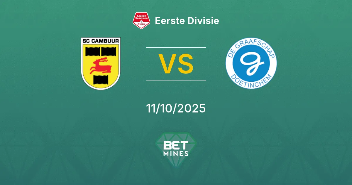 SC Cambuur vs De Graafschap Pronostico: Anteprima e Analisi della Partita | Eerste Divisie 11-10-2025