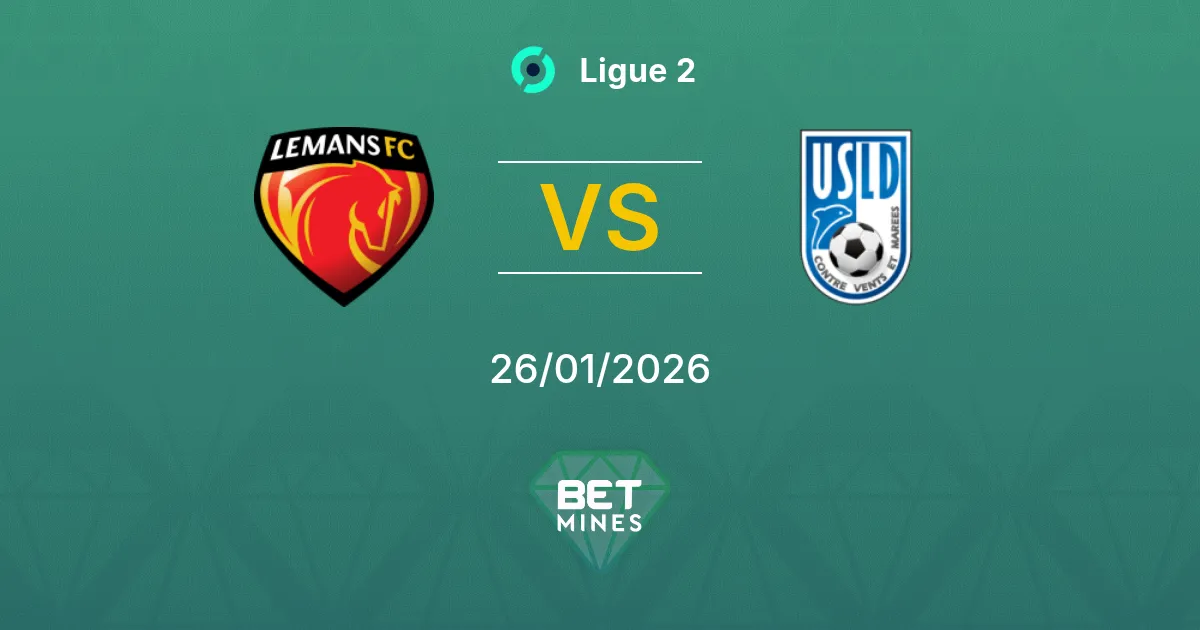 Le Mans vs Dunkerque Prediction: Match Preview and Analysis | Ligue 2 26-01-2026