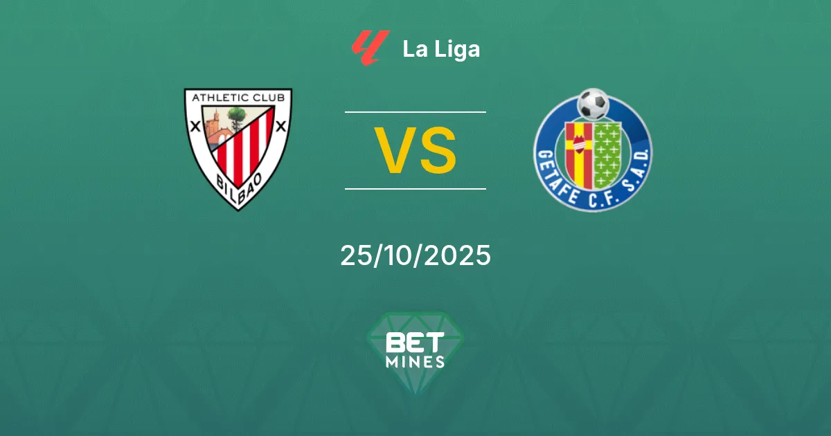 Athletic Club vs Getafe Prediction: Match Preview and Analysis | La Liga 25-10-2025