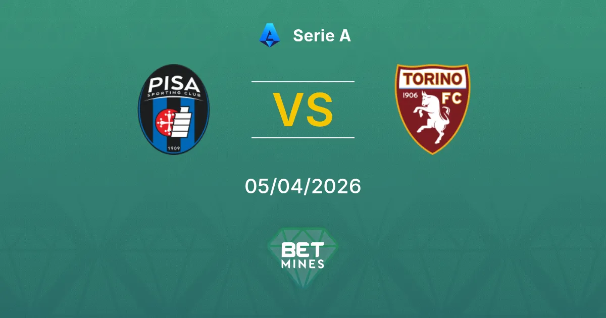 Pisa vs Torino Pronóstico: Previa y Análisis del Partido | Serie A 05-04-2026