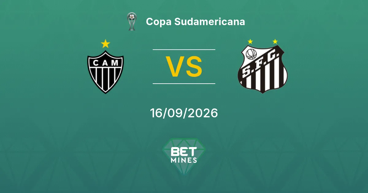 Palpite Atlético Mineiro x Santos: Prévia e Análise da Partida | Copa Sul-Americana 16-09-2026