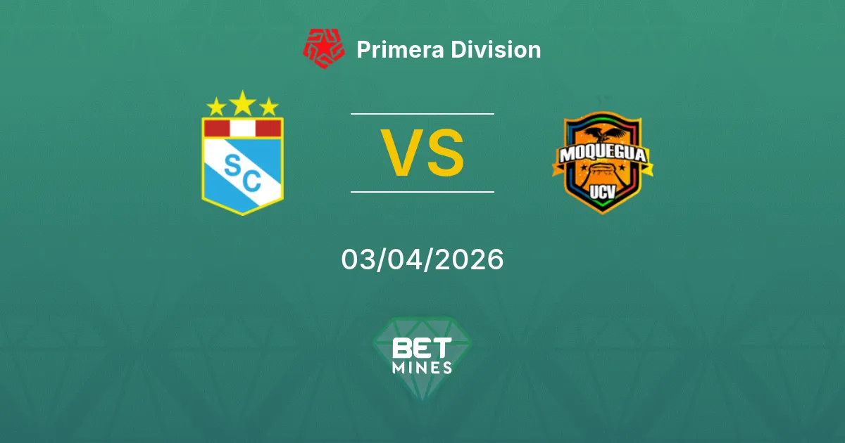 Sporting Cristal vs UCV Moquegua Prediction: Match Preview and Analysis | Primera Division 03-04-2026