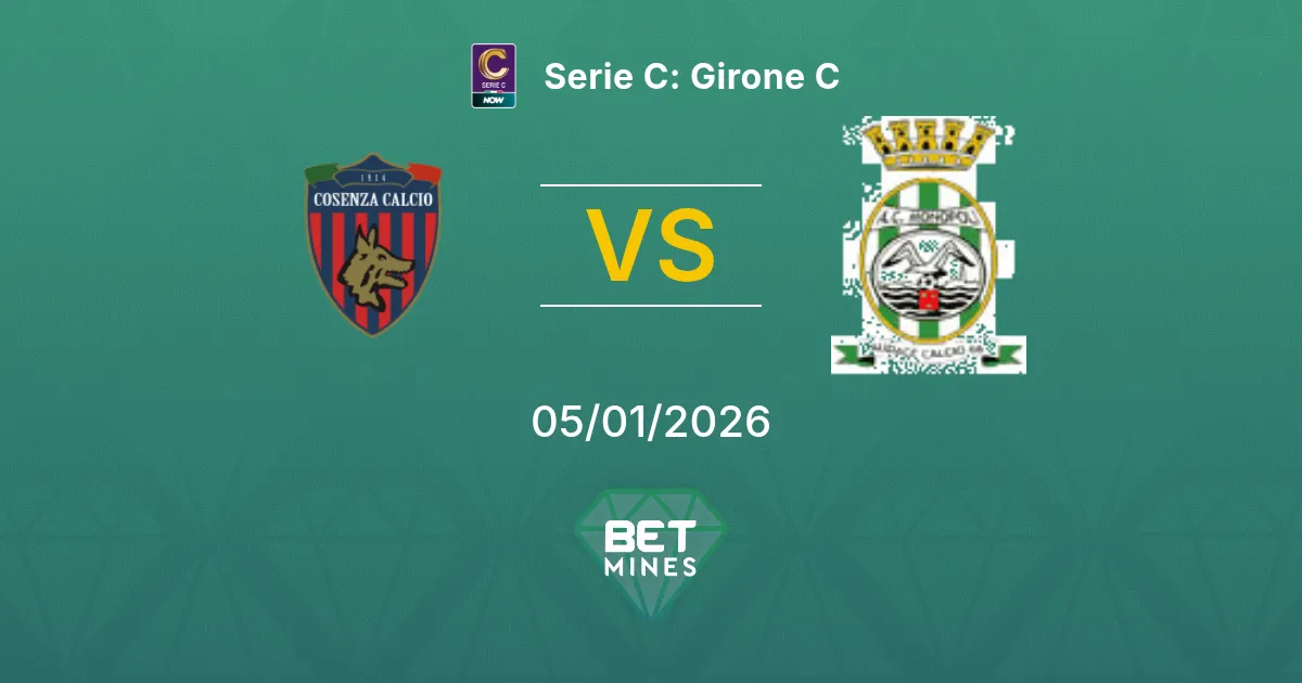 Cosenza vs Monopoli Pronostico: Anteprima e Analisi della Partita | Serie C: Girone C 05-01-2026