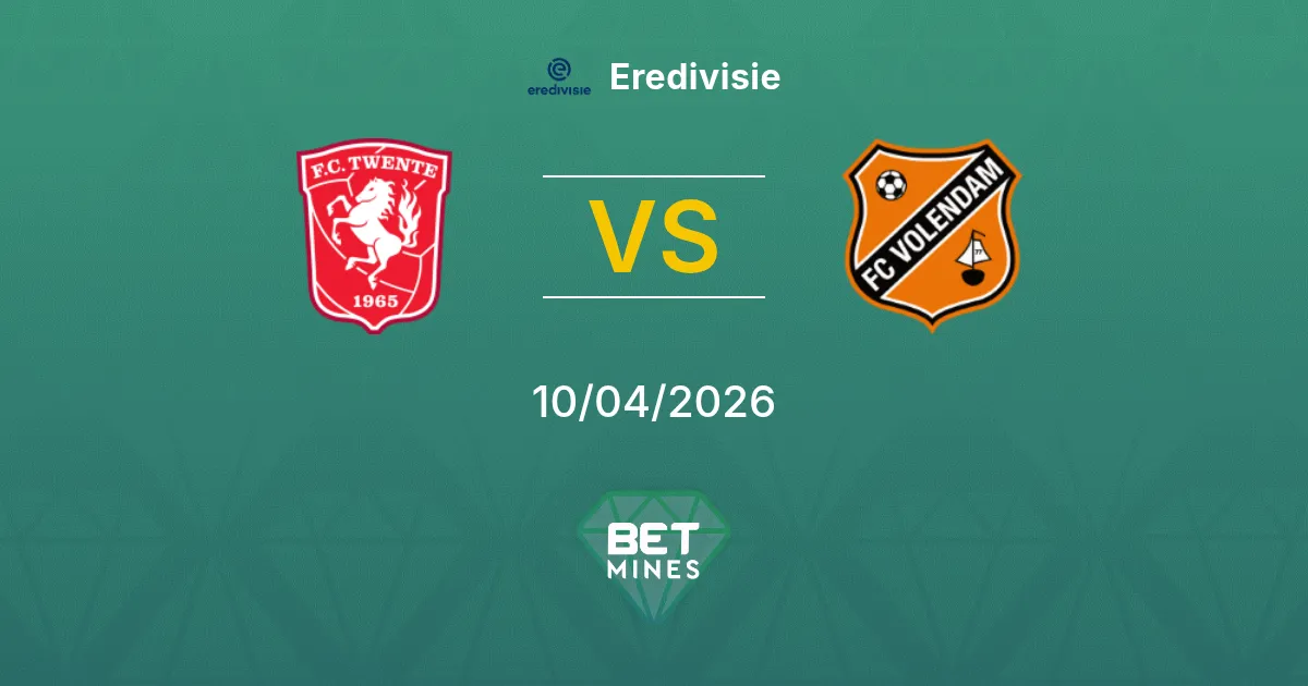 FC Twente vs FC Volendam Pronóstico: Previa y Análisis del Partido | Eredivisie 10-04-2026
