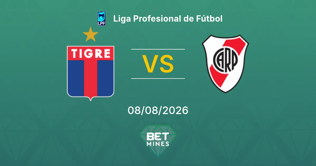 Palpite Tigre x River Plate: Prévia e Análise da Partida | Liga Profesional de Fútbol 08-08-2026