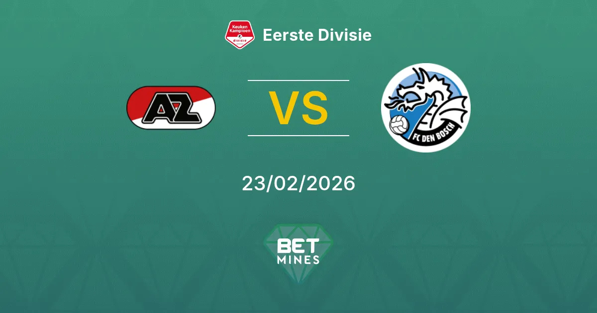 Jong AZ vs FC Den Bosch Pronostic : Aperçu et Analyse du Match | Eerste Divisie 23-02-2026