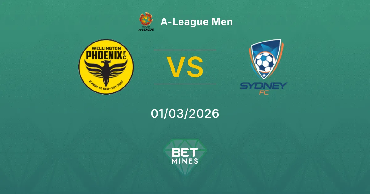 Wellington Phoenix vs Sydney Pronostic : Aperçu et Analyse du Match | A-League Men 01-03-2026