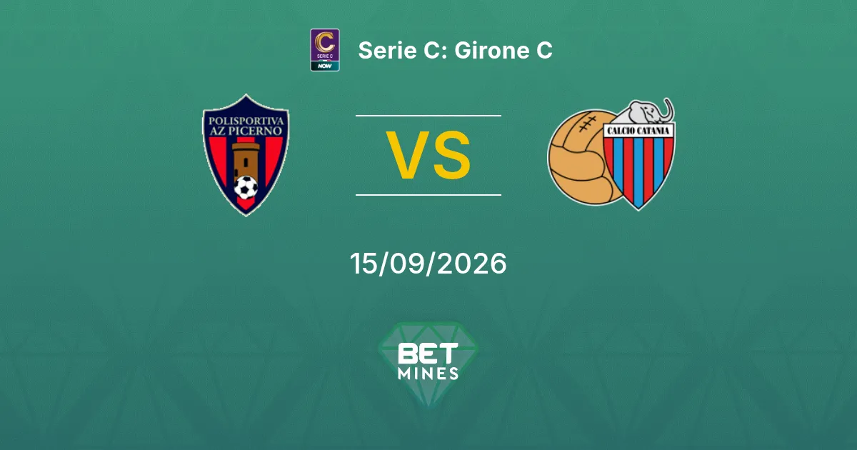 Pronóstico Picerno vs Catania: Previa y análisis del partido | Serie C: Girone C 15-09-2026