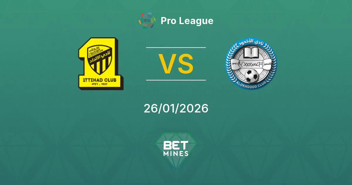 Al Ittihad vs Al Akhdoud Prediction: Match Preview and Analysis | Pro League 26-01-2026
