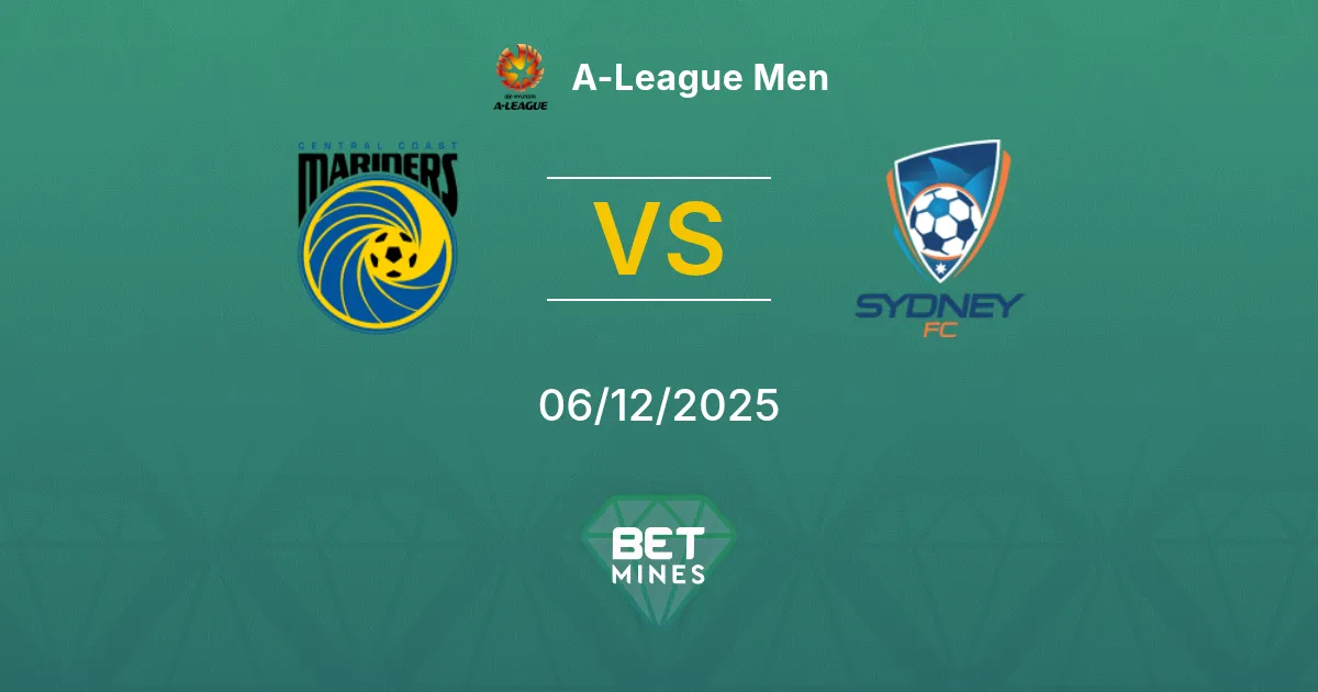 Central Coast Mariners vs Sydney Prediction: Match Preview and Analysis | A-League Men 06-12-2025
