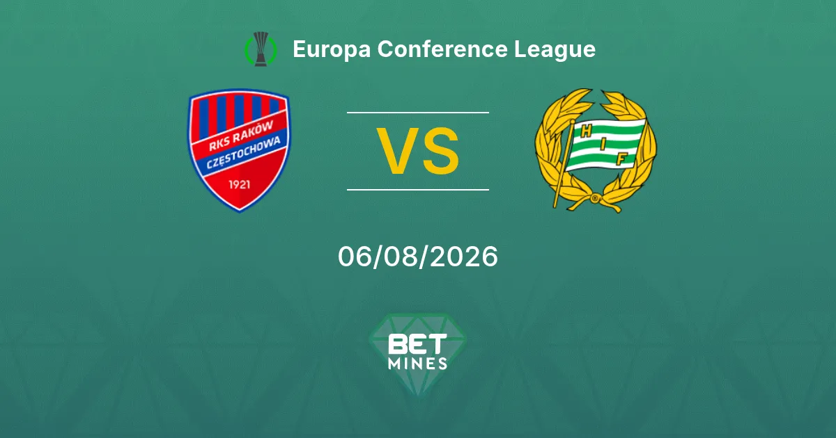 Pronostico Raków Częstochowa vs Hammarby: Anteprima e Analisi della Partita | Europa Conference League 06-08-2026