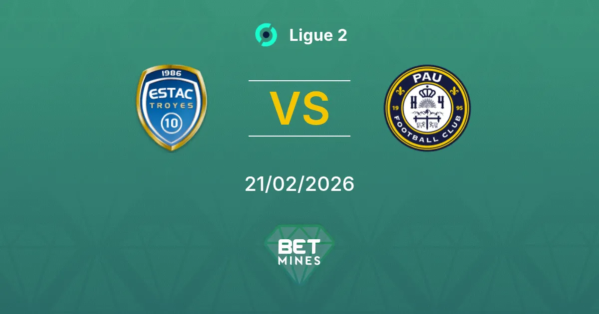 Troyes vs Pau Pronostic : Aperçu et Analyse du Match | Ligue 2 21-02-2026