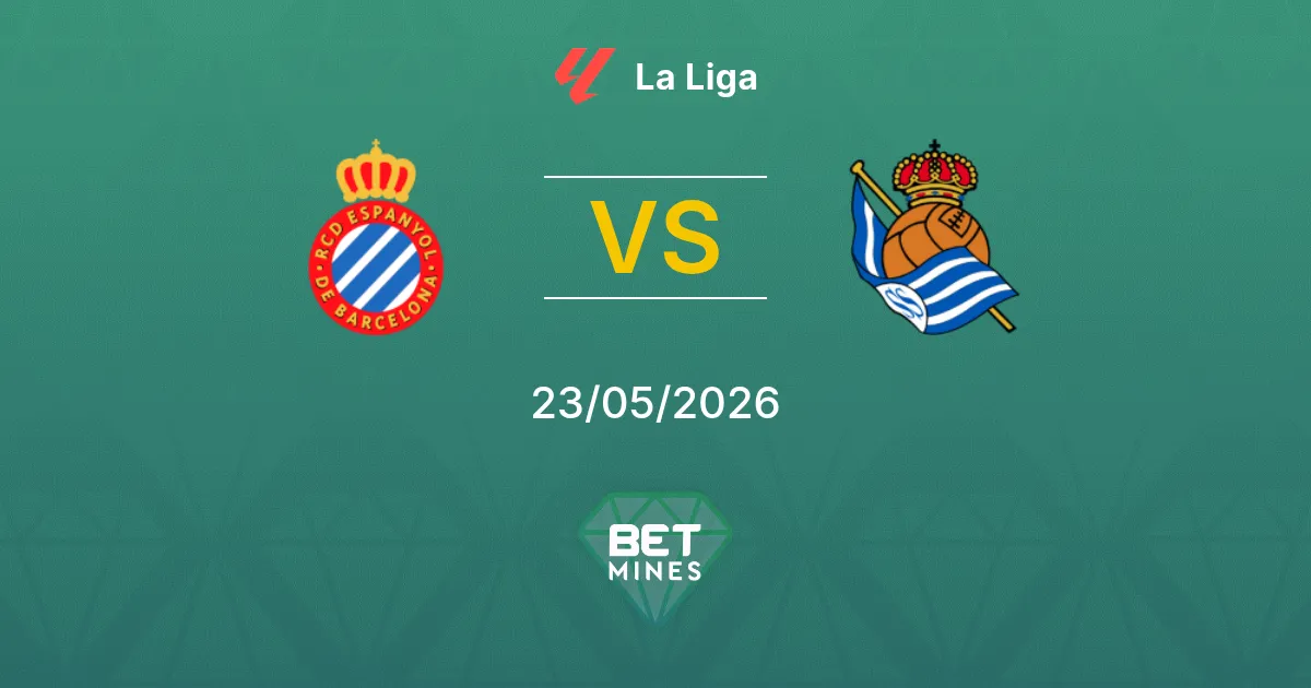 Espanyol x Real Sociedad Palpite: Prévia e Análise da Partida | La Liga 23-05-2026