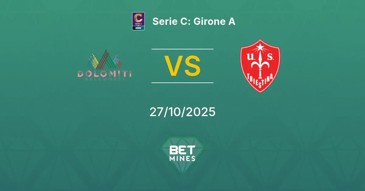 Dolomiti Bellunesi vs Triestina Pronostico: Anteprima e Analisi della Partita | Serie C: Girone A 27-10-2025