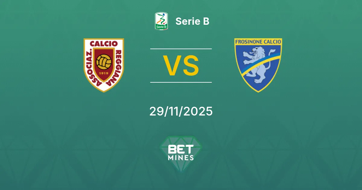 Reggiana vs Frosinone Prediction: Match Preview and Analysis | Serie B 29-11-2025