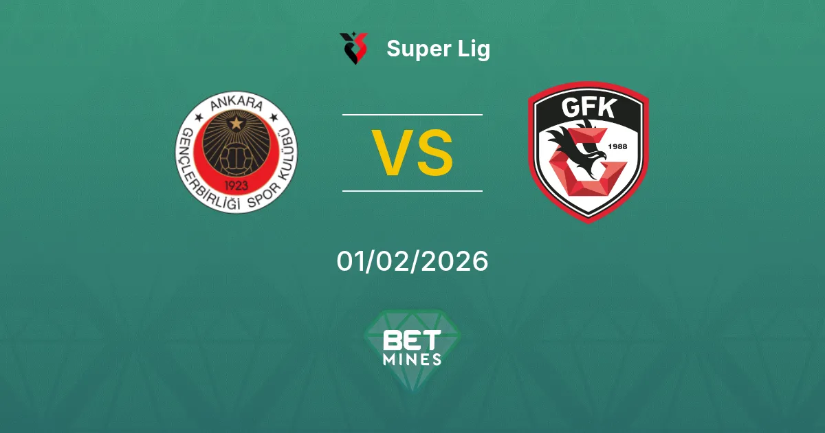 Gençlerbirliği vs Gaziantep F.K. Prediction: Match Preview and Analysis | Super Lig 01-02-2026