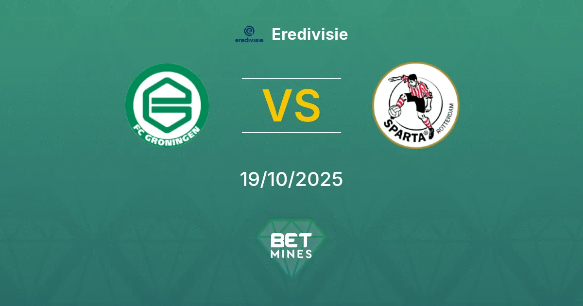 FC Groningen vs Sparta Rotterdam Pronostico: Anteprima e Analisi della Partita | Eredivisie 19-10-2025